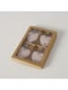 Boltze 2er-Set: Tischdeckenbeschwerer "Honey" in Weiß/ Rosa - 2x 4 Stück