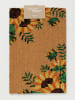 Boltze Fußmatte "Sonnenblume" in Hellbraun - (L)40 x (B)60 cm