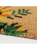 Boltze Fußmatte "Sonnenblume" in Hellbraun - (L)40 x (B)60 cm