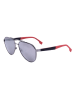Hugo Boss Herren-Sonnenbrille in Silber/ Rot