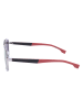 Hugo Boss Herren-Sonnenbrille in Silber/ Rot