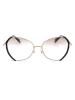 Marc Jacobs Damen-Sonnenbrille in Gold/ Schwarz