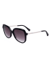 Ted Baker Damen-Sonnenbrille in Schwarz-Silber/ Lila