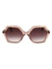Ted Baker Damen-Sonnenbrille in Beige/ Braun