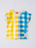 Moi Noi Shirt in Gelb/ Blau