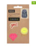 Lässig 3er-Set: Patches "Diamant" in Gelb/ Pink