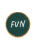 Lässig 3er-Set: Patches "Little Gang Smile/Fun" in Blau/ Hellbraun/ Grün