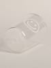 Eulenschnitt Trinkglas "Smiley" in Transparent/ Weiß - 430 ml - 430 ml