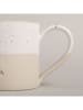 Eulenschnitt Tasse "Papa" in Beige/ Weiß - 350 ml