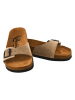 Moosefield Leder-Pantoletten in Beige