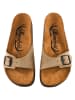 Moosefield Leder-Pantoletten in Beige