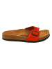 Moosefield Leren slippers rood