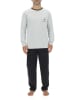 Pierre Cardin Pyjama in Grau/ Schwarz