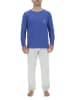 Pierre Cardin Pyjama in Blau/ Grau