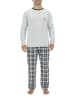 Pierre Cardin Pyjama in Grau/ Schwarz