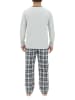 Pierre Cardin Pyjama in Grau/ Schwarz