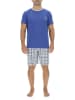 Pierre Cardin Pyjama in Blau/ Grau