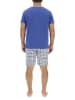 Pierre Cardin Pyjama in Blau/ Grau