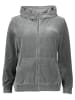 Puma Sweatjacke "Essentials Plus Velour" in Grau