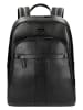 Wojas Leder-Rucksack in Schwarz - (B)32 x (H)42 x (T)12 cm