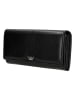 Wojas Leder-Geldbörse in Schwarz - (B)18 x (H)9,5 x (T)3 cm