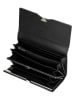 Wojas Leder-Geldbörse in Schwarz - (B)18 x (H)9,5 x (T)3 cm
