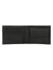 Wojas Leder-Geldbörse in Schwarz - (B)12 x (H)9 x (T)2 cm