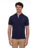 The Time of Bocha 2er-Set: Poloshirts in Dunkelblau/ Weiß