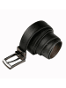 The Time of Bocha Omkeerbare leren riem zwart/donkerbruin