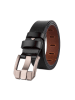The Time of Bocha Leren riem zwart