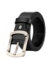 The Time of Bocha Leren riem zwart