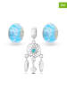 CHARM'S 3tlg. Set: Silber-Beads und Anhänger