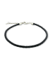 CHARM'S Leren armband zwart