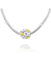 CHARM'S Silber-Bead mit Edelsteinen