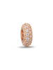 CHARM'S Rosévergulde bead met edelstenen