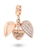 CHARM'S Rosévergold. Anhänger mit Edelsteinen