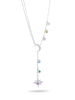 CHARM'S Silber-Halskette mit Schmuckelementen - (L)47 cm