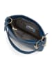 Anna Morellini Leder-Schultertasche "Dania" in Dunkelblau - (B)29 x (H)24 x (T)8 cm