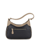 Anna Morellini Leder-Schultertasche "Sabbatina" in Schwarz - (B)30 x (H)20 x (T)12 cm