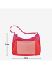 Anna Morellini Leder-Schultertasche "Sabbatina" in Rot - (B)30 x (H)20 x (T)12 cm