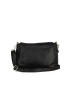 Anna Morellini Leren schoudertas "Melfi" zwart - (B)26 x (H)19 x (D)9 cm