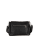 Anna Morellini Leren schoudertas "Melfi" zwart - (B)26 x (H)19 x (D)9 cm