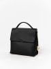 Anna Morellini Leder-Henkeltasche "Gioconda" in Schwarz - (B)34 x (H)15 x (T)13 cm