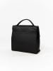Anna Morellini Leder-Henkeltasche "Gioconda" in Schwarz - (B)34 x (H)15 x (T)13 cm