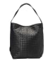 Marc O´Polo Leder-Schultertasche "Mod Peija" in Schwarz - (B)31 x (H)35 x (T)11 cm