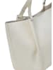 Marc O´Polo Leder-Shopper "Bellar" in Weiß - (B)43 x (H)31 x (T)15 cm