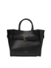 Marc O´Polo Leder-Shopper "Clara" in Schwarz - (B)31 x (H)26 x (T)16 cm
