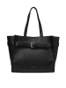 Marc O´Polo Leder-Shopper "Claris" in Schwarz - (B)38 x (H)32 x (T)20 cm