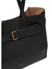 Marc O´Polo Leder-Shopper "Claris" in Schwarz - (B)38 x (H)32 x (T)20 cm