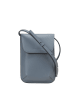 Marc O´Polo Leder-Handytasche "Amina" in Hellblau - (B)12 x (H)19 x (T)4 cm